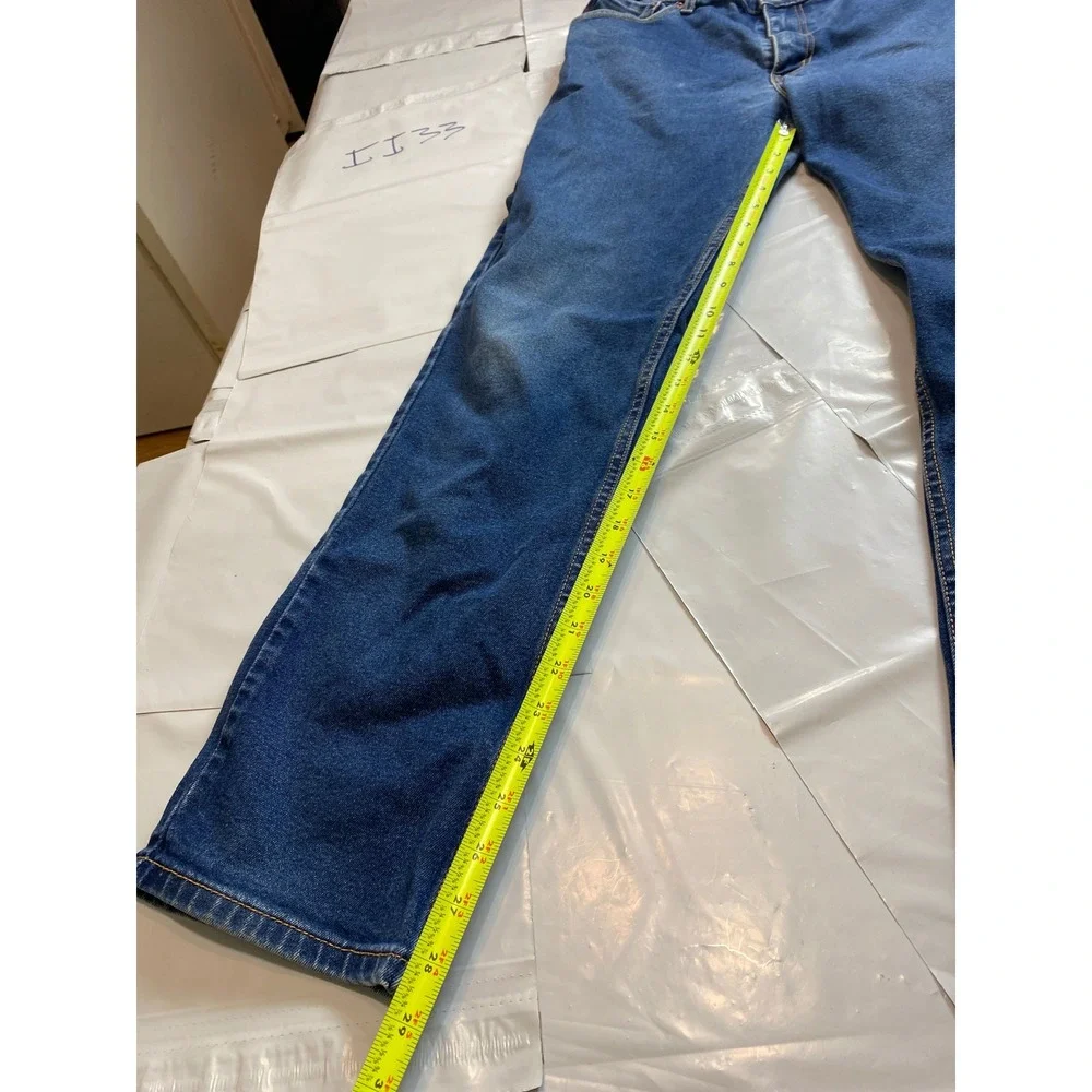 Levis 505 Regular Fit Straight Leg Jeans Mens 38x32 Medium Wash‎ Blue Denim
